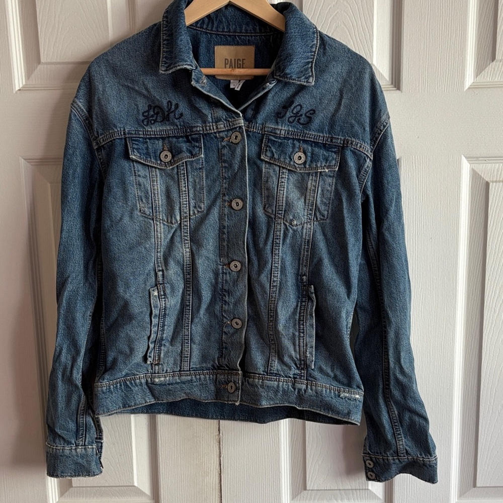 PAIGE Women's Classic Blue Jean Jacket